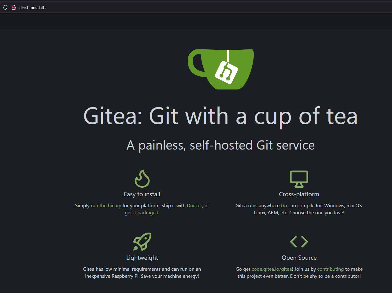 Gitea-Website